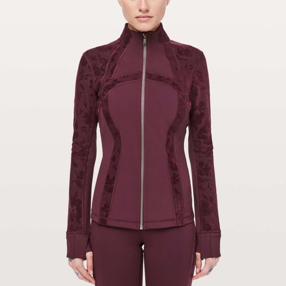 Lululemon Define Jacket Flocked in Dark Adobe size 2 NWT